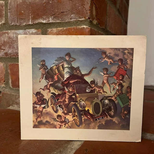 1951 Shell-Mex &amp; BP Christmas Card 9” by 7”