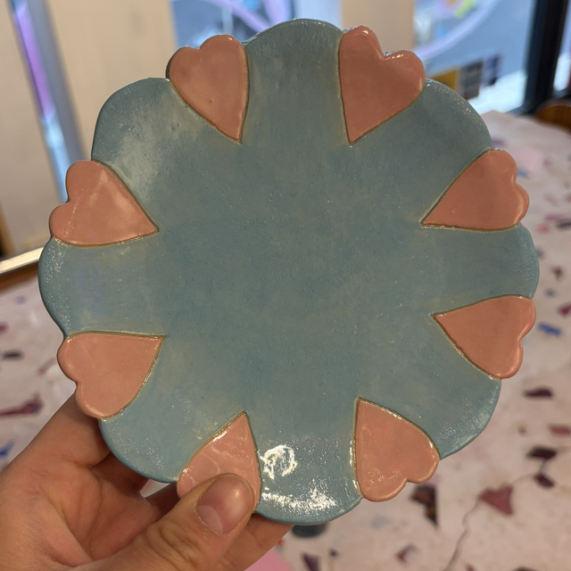 EK5 Coupelle bleue en grès