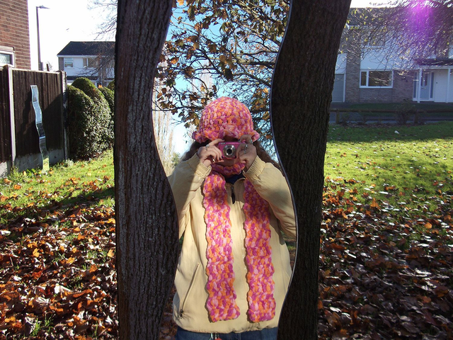 Fluffy Pink and Orange Bucket Hat