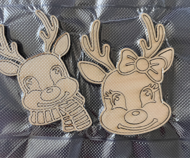 Les rennes à colorier 