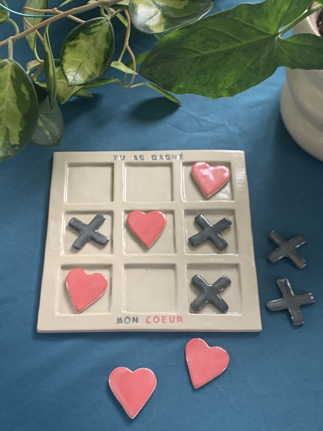 Jeu MORPION Tu as gagné mon cœur