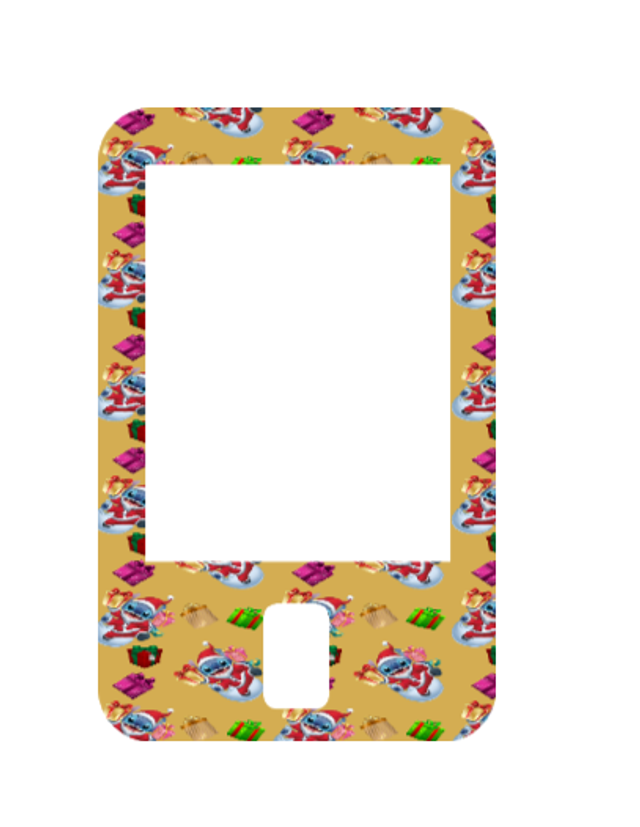 Christmas Stitch Mustard Decal