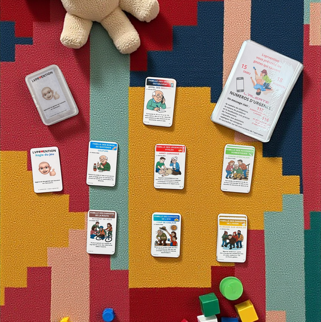 🎴 Jeu 7 Familles LVPRVENTION + Mémento “Gestes qui Sauvent”