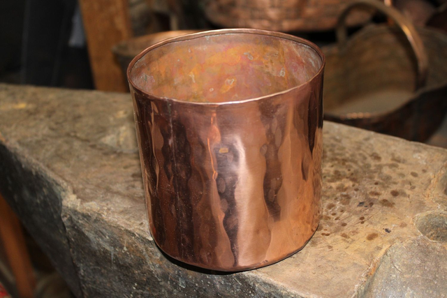 Handmade Smooth Copper Pot – Modern Rustic Style | Ideal Flower Vase, Plant Holder & Decorative Container