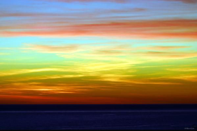 Ciel arc-en-ciel, golf du Valinco