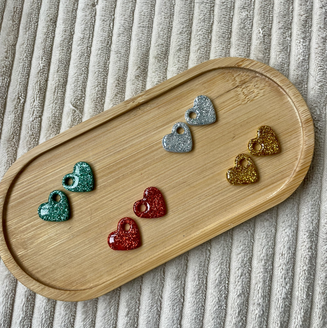 Pampilles Cœur pailletées 