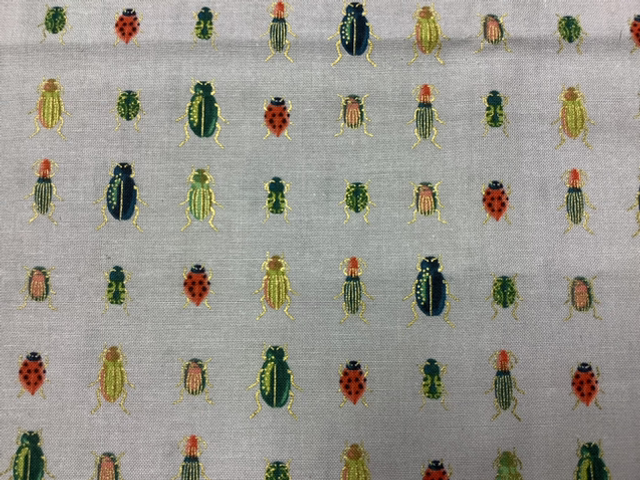 35 cm Patchworkstoff "Käfer“