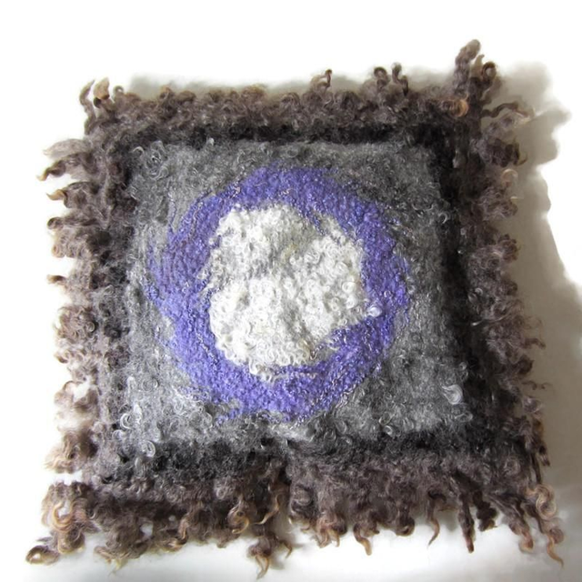 Federa per cuscini 50x50 decorativa grigio infeltrito