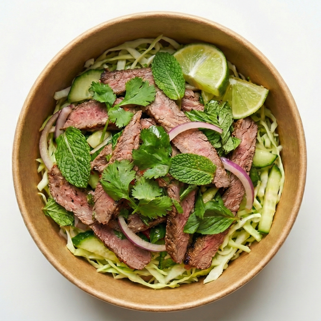 Rindfleischsalat mit Minze und Limette (Gỏi Bò Húng Chanh)