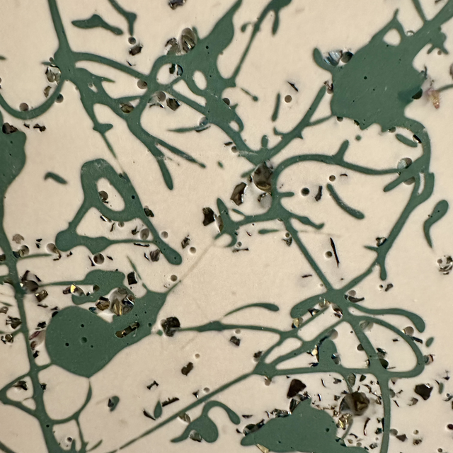 SET OF 2 SQUARE SPLATTER COASTERS