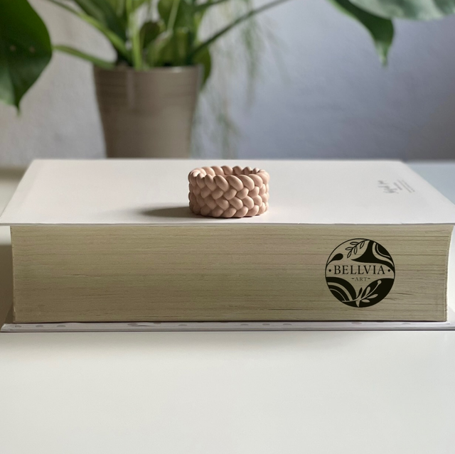 Teelichthalter geflochten 