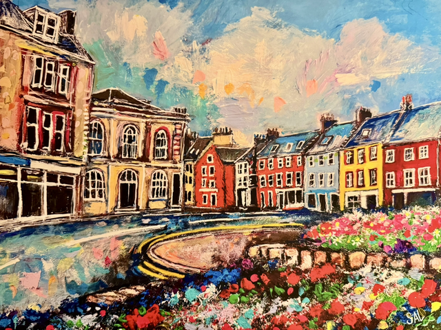 Print- Jedburgh- Jolly Jed- Large Canvas