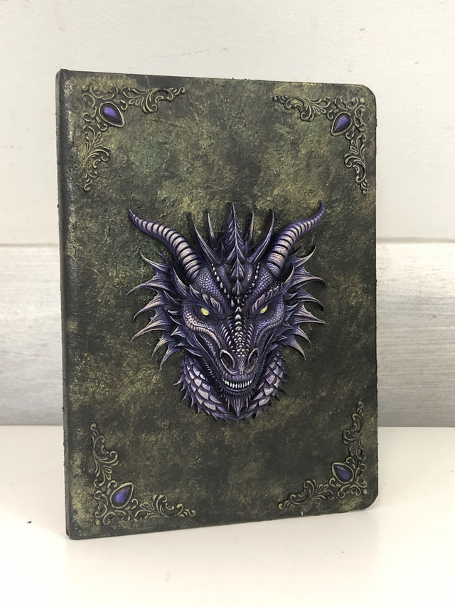 Carnet Tête de Dragon Violet
