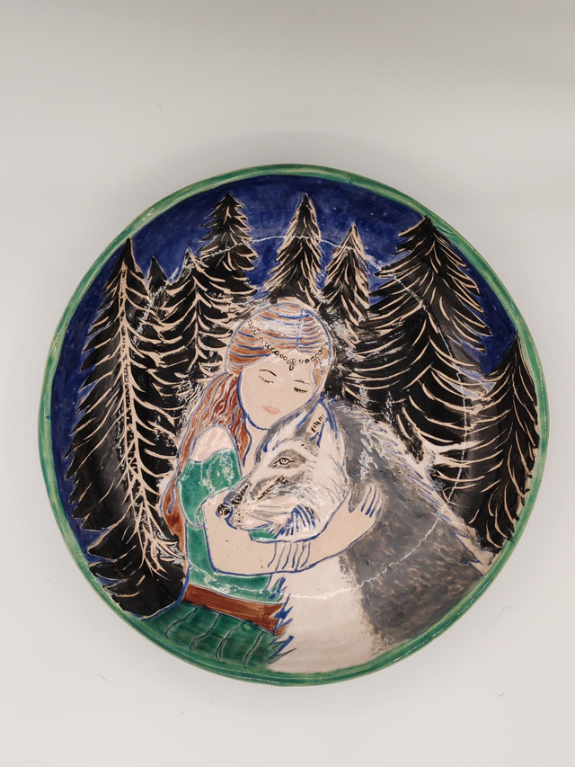 Plat "La jeune fille et le Loup"