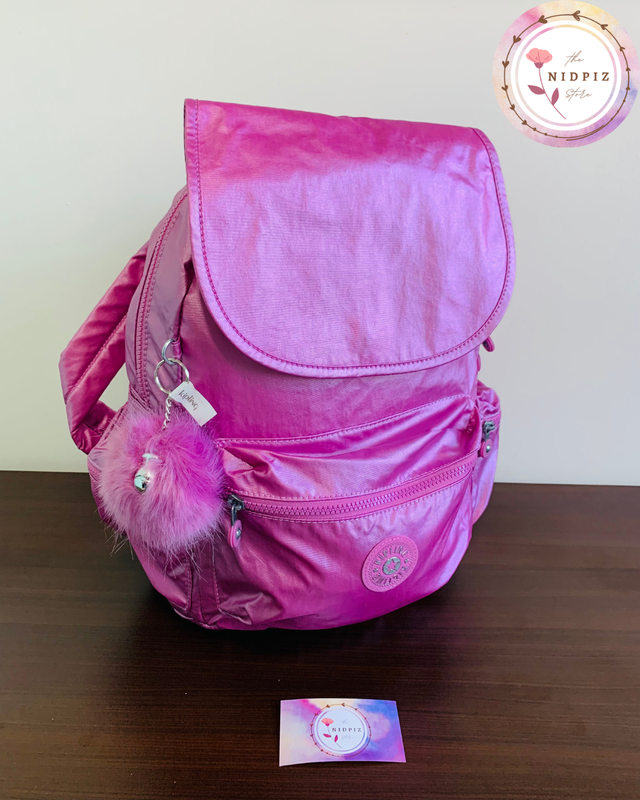 Kipling - Mochila Ezra Metallic Pink