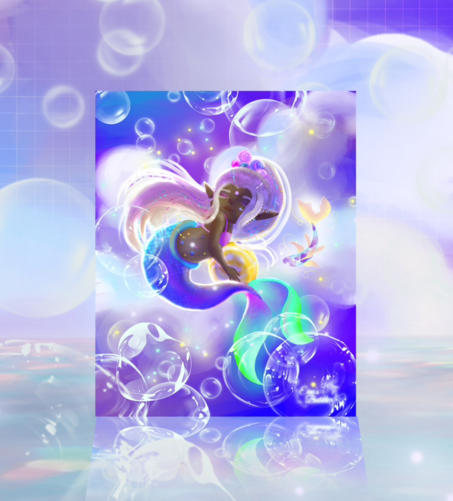 Illustration « Eina’s Bubble mini moi » Eina petite sirène 