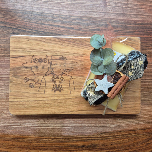 Schneidebrett, Senn mit Kuh