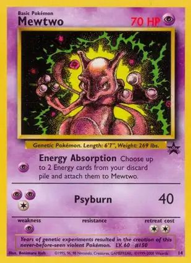 Mewtwo - 14 (WOTC Black Star Promo)