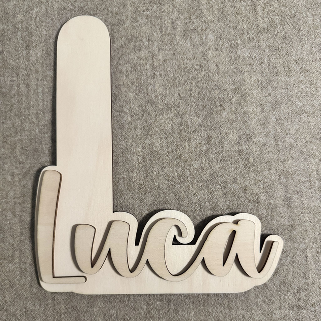 LUCA • 3D Holz-Schild