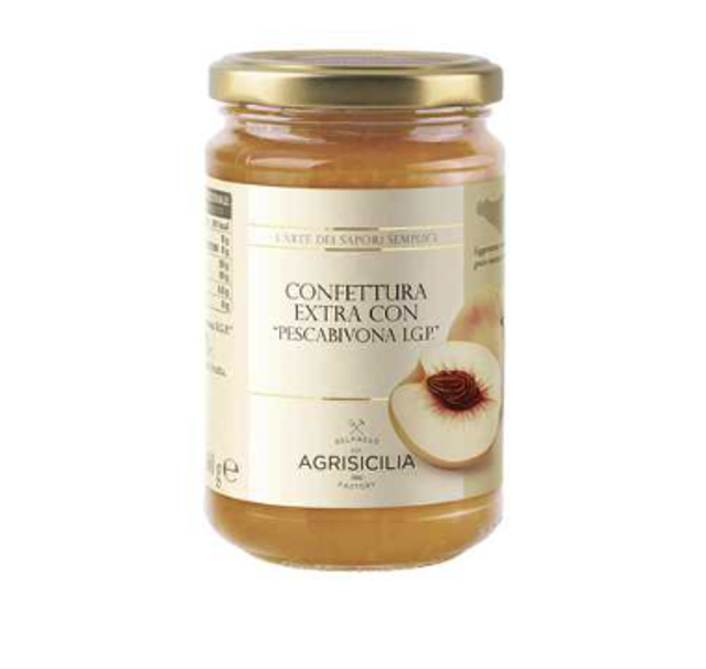 Agrisicilia - Fehér őszibaracklekvár IGP 360g