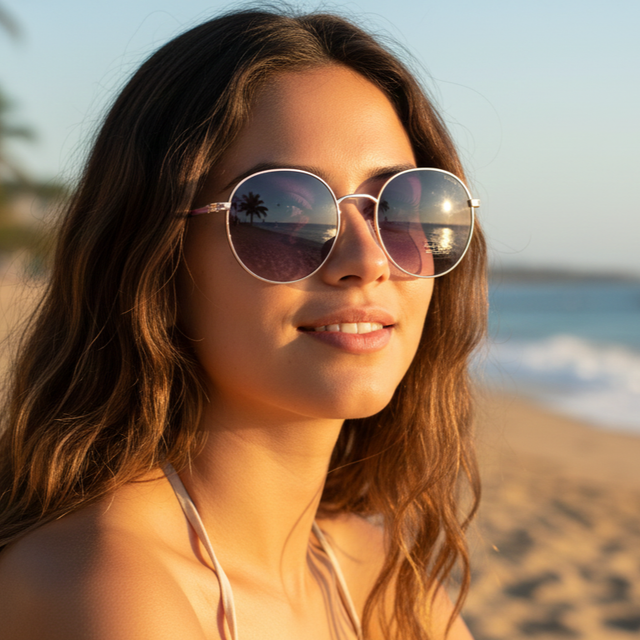 Lentes de Sol Vespa DYVE-026 Redondos Polarizados Metálicos | UV400