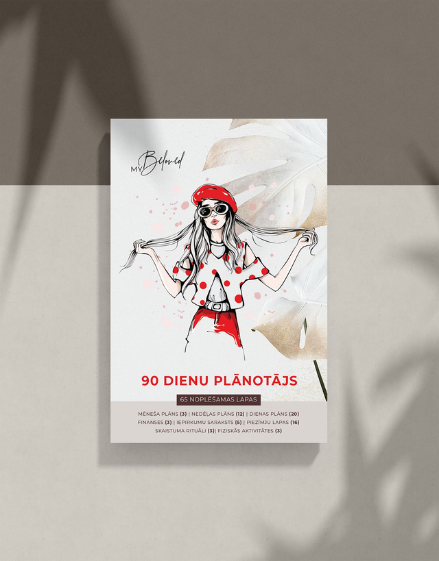 90 dienu noplēšamais plānotājs + uzlīmes