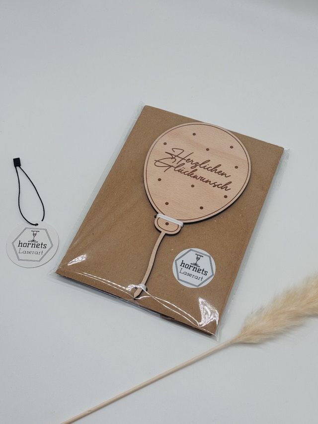 Caketopper Herzlichen Glückwunsch Ballon