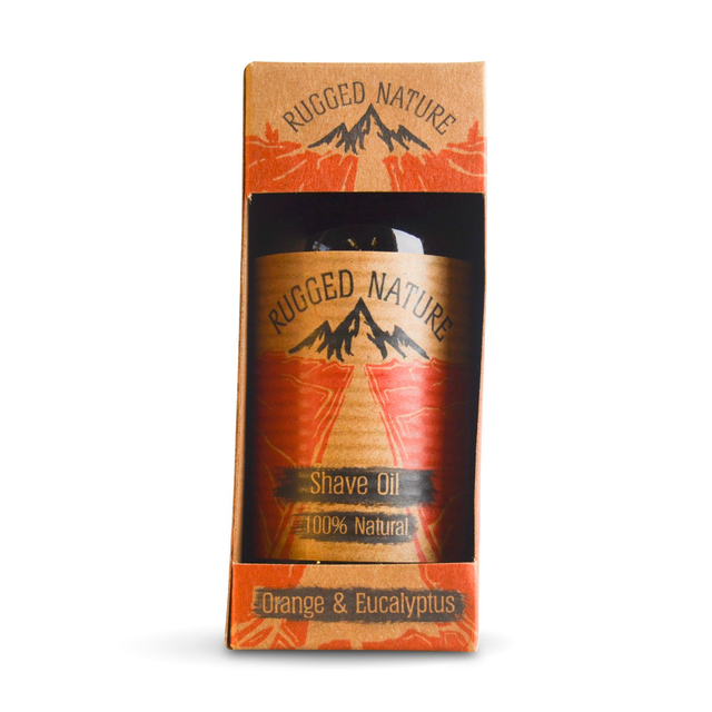 Natural Shave Oil Orange &amp; Eucalyptus (Rugged Nature)