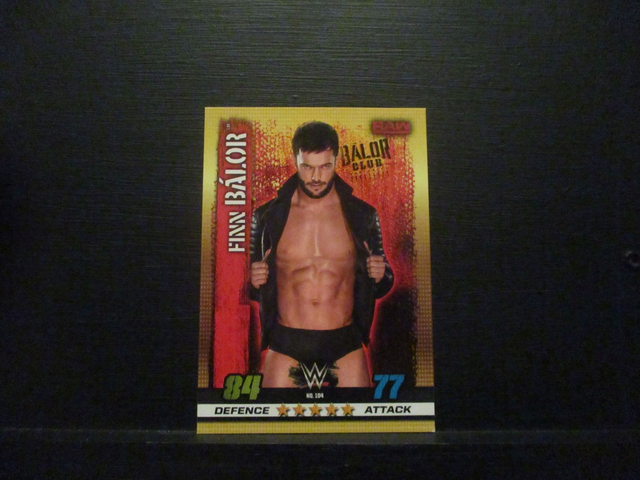 Finn Balor - Raw Slam Attax 10th Edition Original Trading Card #104