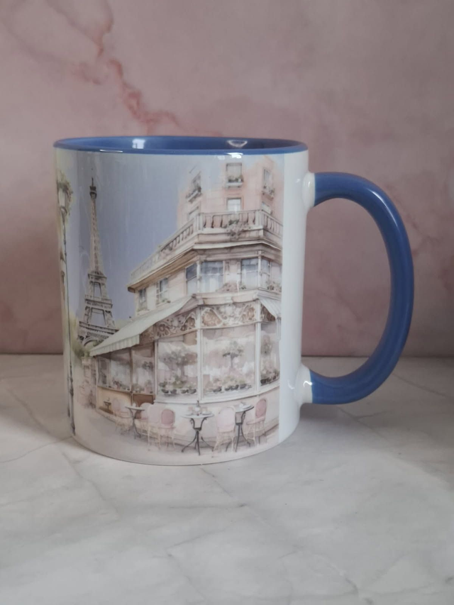 Collection Parisienne mug bleu chiwawa