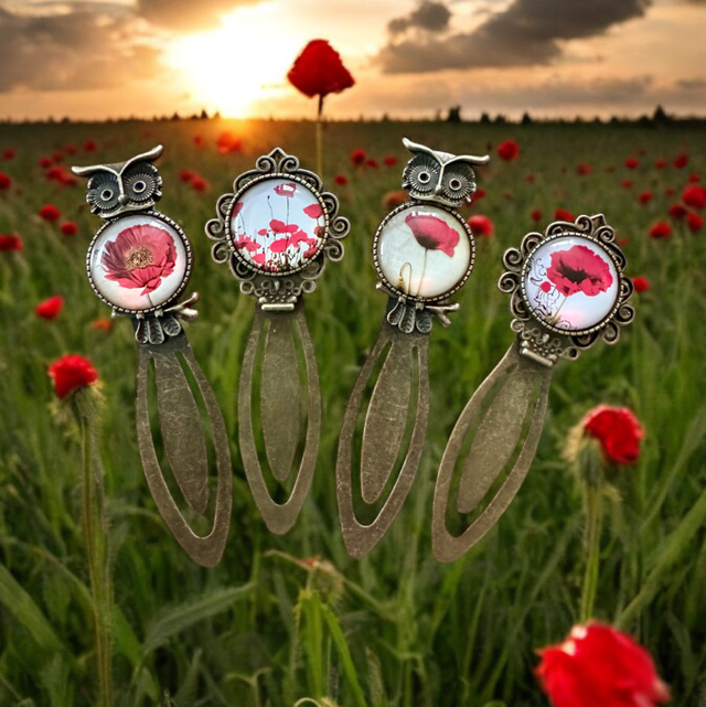 Poppy bookmarks