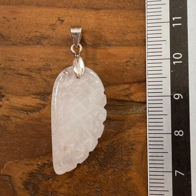 Pendentif en Cristal de Roche - Aile d’Ange