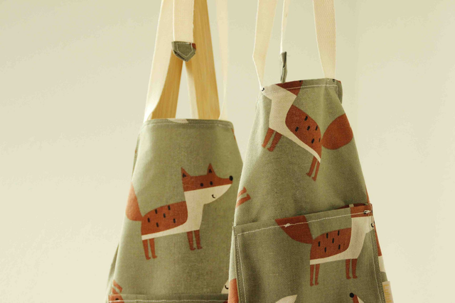 Kids apron / Kinderschürze - Fox green