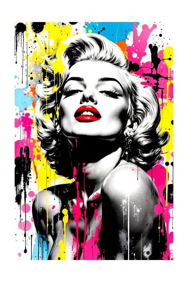 Marilyn Monroe Movies Art Print