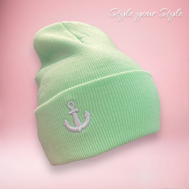 Strickmütze Anker