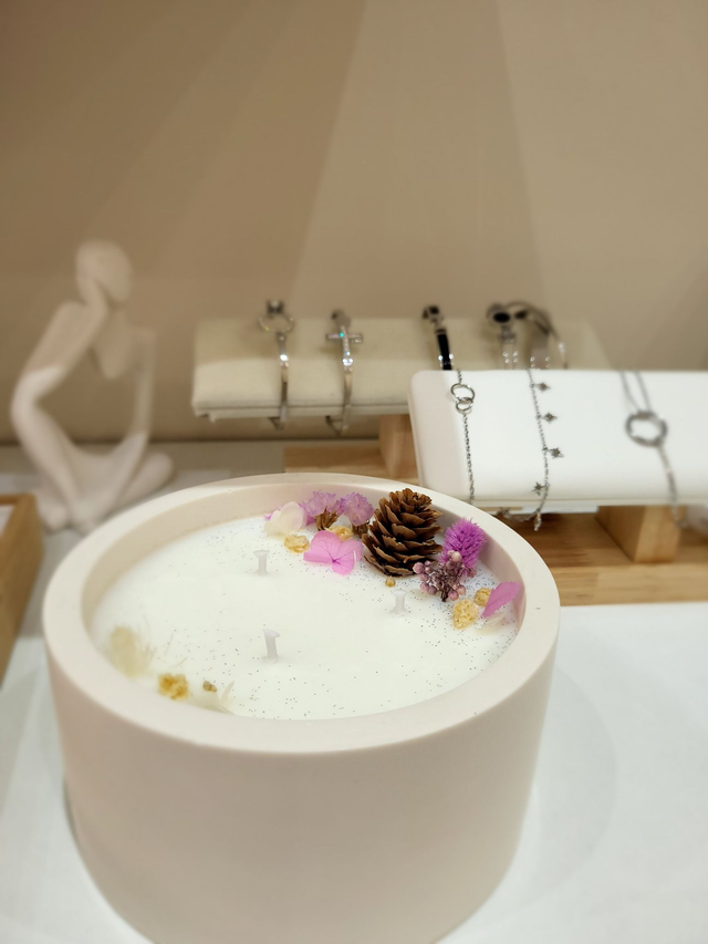 Bougie avec BRACELET - Grand modèle