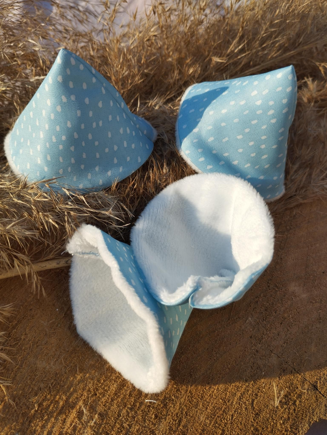 Tipi à Pipi - motif bleu à pois