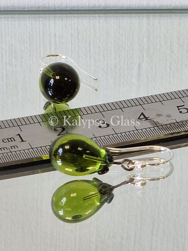 Drop Earrings, Light Green