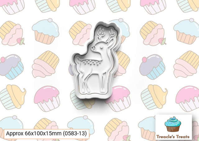 Deer Fondant/cookie stamp with cutter 