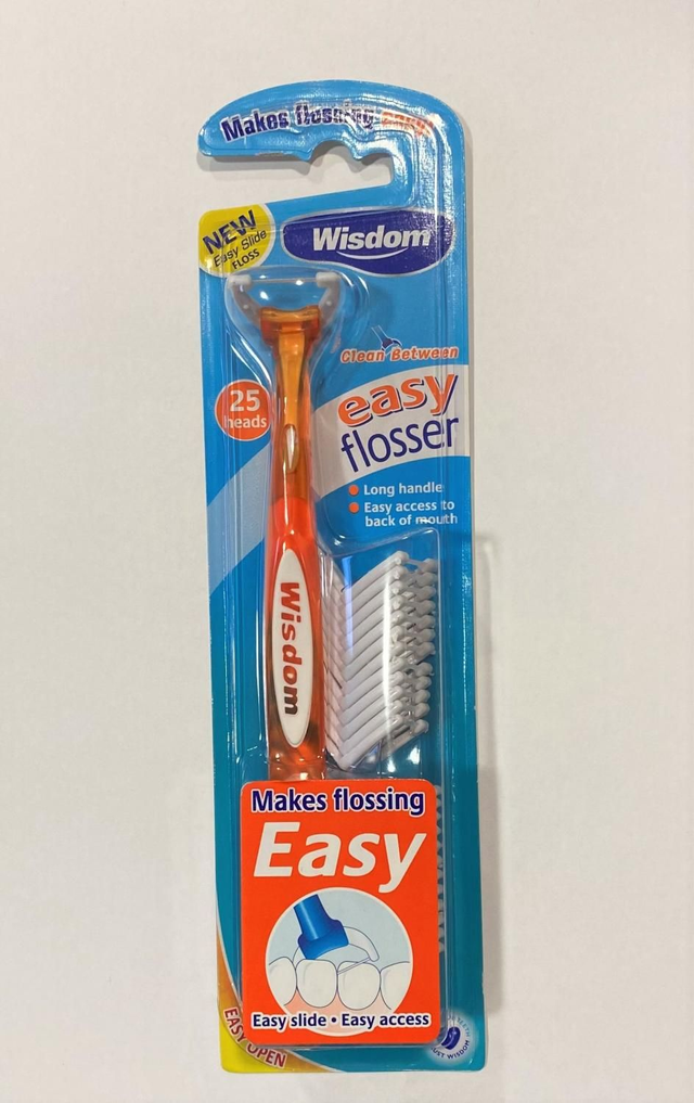 Wisdom Easy Flossers Orange (X 25 Heads).