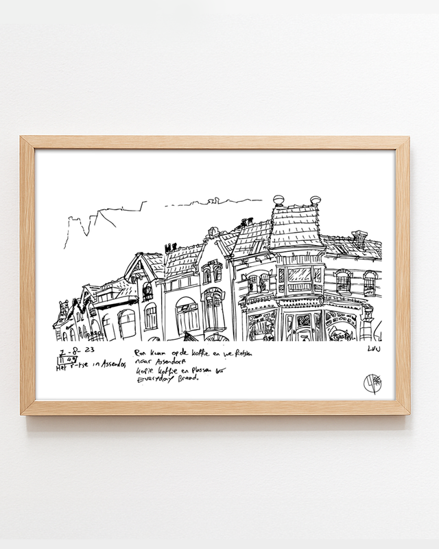 Assendorp | Urban Sketch Zwolle 2025 | A4 print