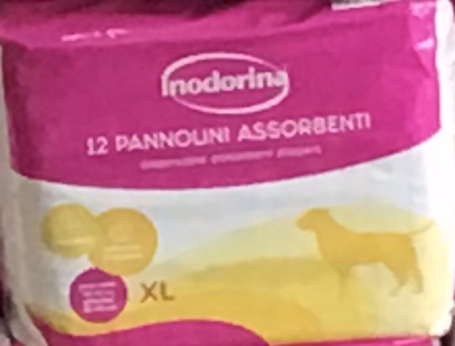 Inodorina 12 pannolini assorbente taglia XL 8031398253787