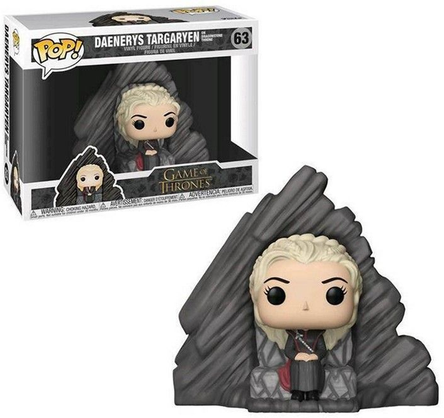 Deanerys Targaryen on dragonstone throne Game of thrones 63