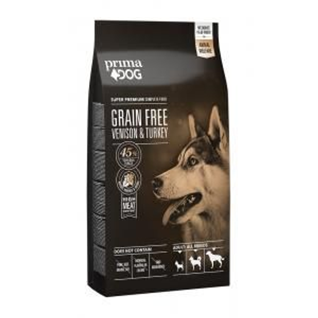 PrimaDog Adult All Breeds VILJATON Peura-kalkkuna 10 kg