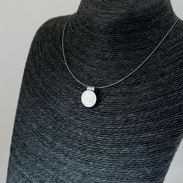 Solitär RIVOLI 14 an Edelstahlreifen, Crystal ICE, Weiß