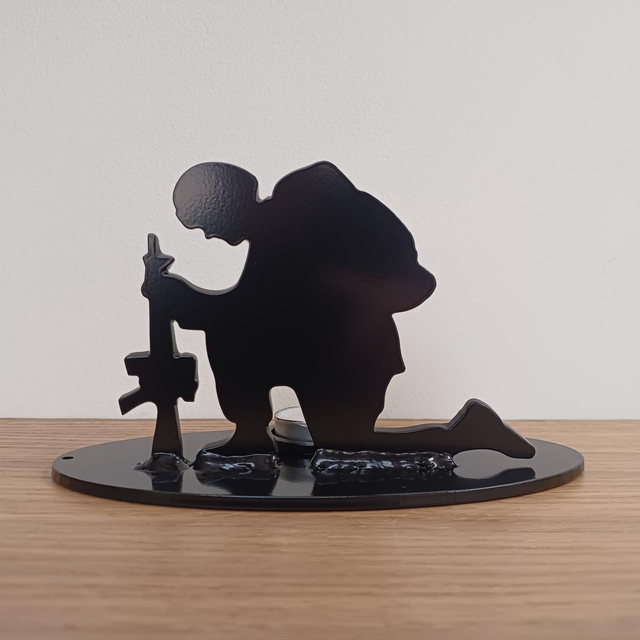 Kneeling Soldier Tealight Holder