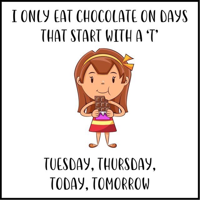 103 - GIGGLE CARD C - DAYS THAT START CHOCOLATE