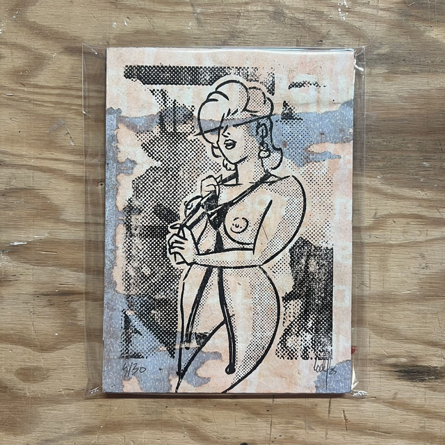 Xylo STEFANIA SWIMSUIT STRIP affiche back 13x18 cm sans cadre