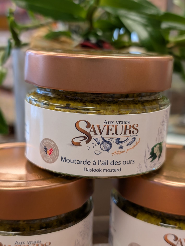Moutarde à l'ail des ours "Aux Vraies Saveurs"