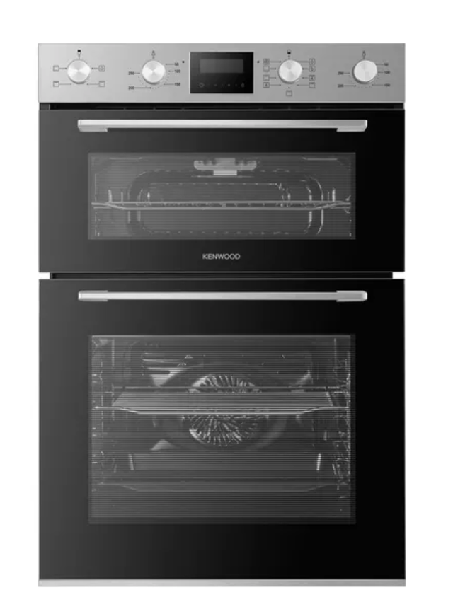 KENWOOD KBIDOX21 Electric Double Oven - Black &amp; Stainless Steel 